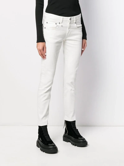 Shop R13 Skinny Boyfriend Jeans In White