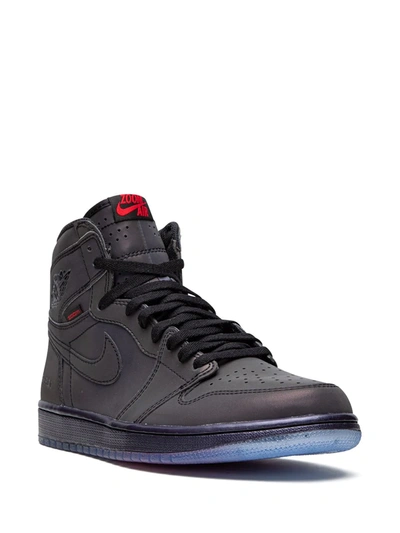 Jordan Air  1 High Zoom Fearless In Black