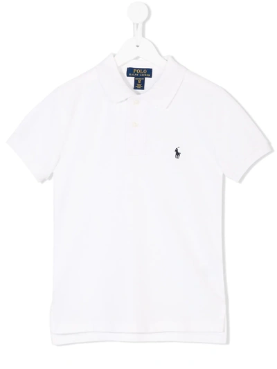 Shop Ralph Lauren Classic Polo Shirt In White