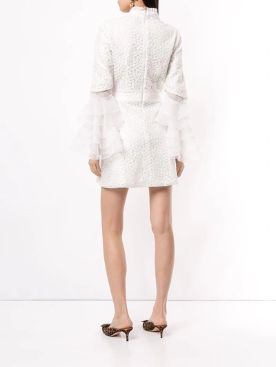 Shop Macgraw Embroidered Sincerity Dress In White