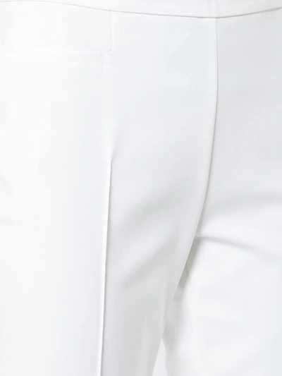 Shop Akris Punto Franca Cropped Trousers In White