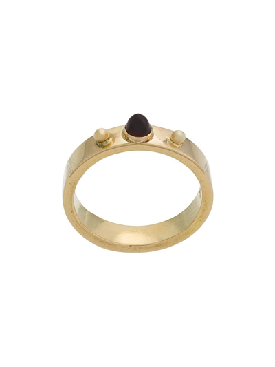 Shop Dubini Punta Di Diamante 18kt Gold Ring In Metallic