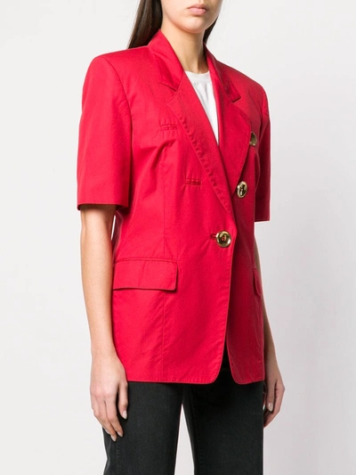 Pre-owned Gianfranco Ferre Vintage 1980's Shirt-style Jacket In Red