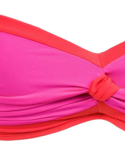 Amir Slama Strapless Bikini Set In Red