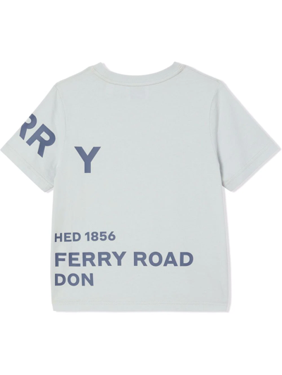 Shop Burberry Horseferry-print T-shirt In Grey