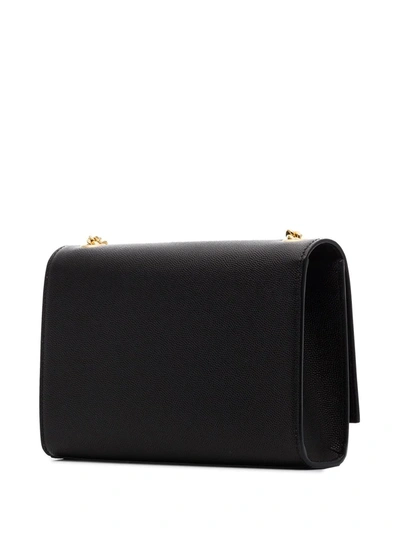 Saint Laurent Small Kate Leather Shoulder Bag In Black