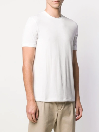 Shop Giorgio Armani Simple T-shirt In White
