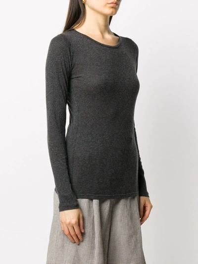 Shop Majestic Grey Cashmere Jumper