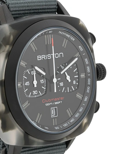Briston Watches Clubmaster Sport Chrono 42mm In Black