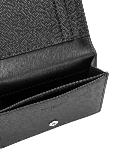 Shop Saint Laurent Paris Bi-fold Cardholder In Black