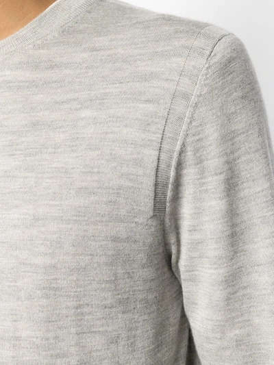 Shop N•peal Round-neck Cashmere-blend Jumper In Neutrals