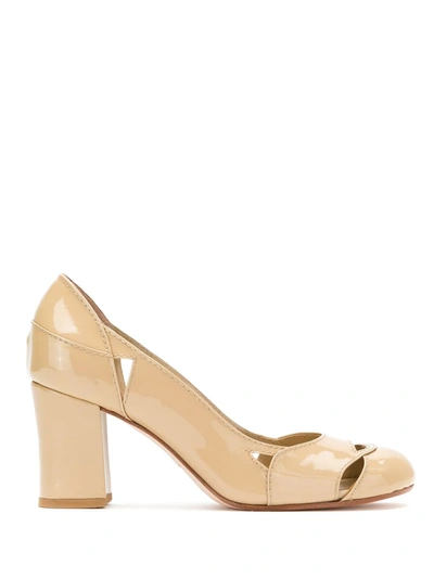 Shop Sarah Chofakian Bruxela Pumps In Neutrals