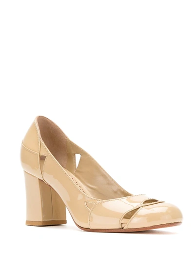 Shop Sarah Chofakian Bruxela Pumps In Neutrals