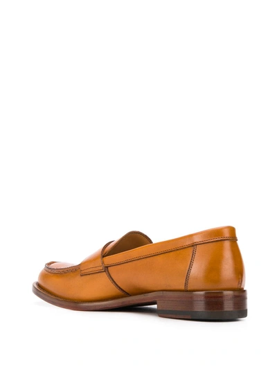 Scarosso Harper Slip-on Loafers In Brown