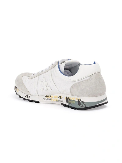 Shop Premiata Lucy Var Lace-up Sneakers In White