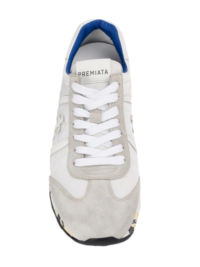Shop Premiata Lucy Var Lace-up Sneakers In White