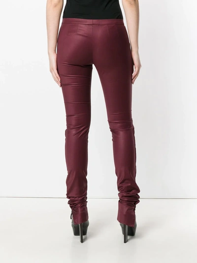Pre-owned Romeo Gigli Vintage Super Skinny Trousers In Red
