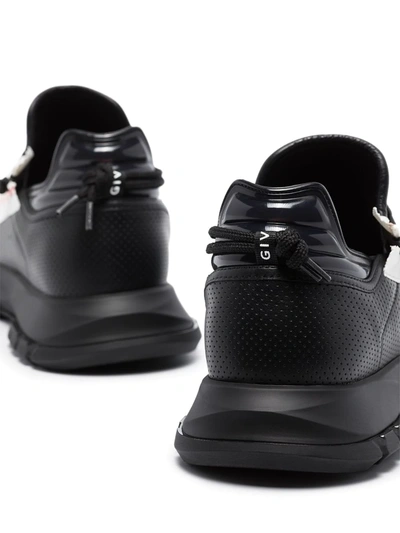 Shop Givenchy Spectre Low-top Leather Sneakers In Black