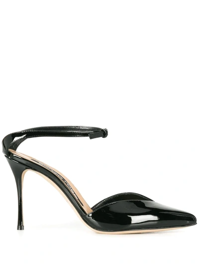 Shop Sergio Rossi Patent Leather 100mm Pumps In Black