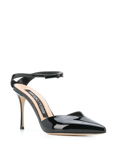 Shop Sergio Rossi Patent Leather 100mm Pumps In Black