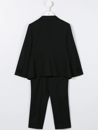Dolce & Gabbana Double-breasted Suit Set In Black