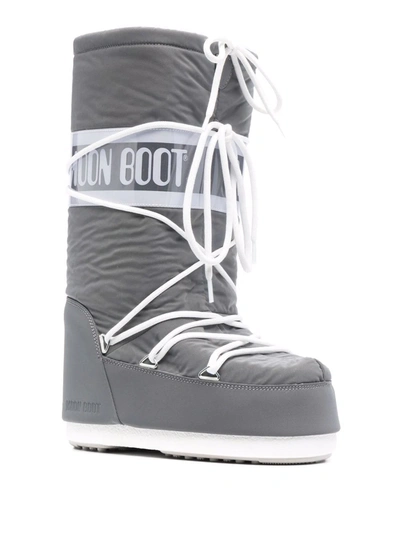 Shop Moon Boot Icon Reflex Snow Boots In Silver