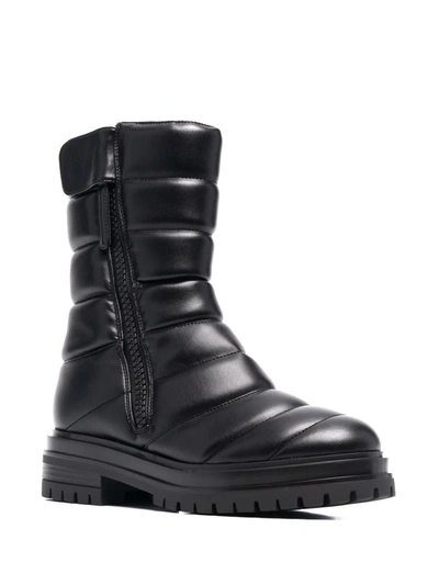 Shop Gianvito Rossi Eiko Padded Combat Boots In Black