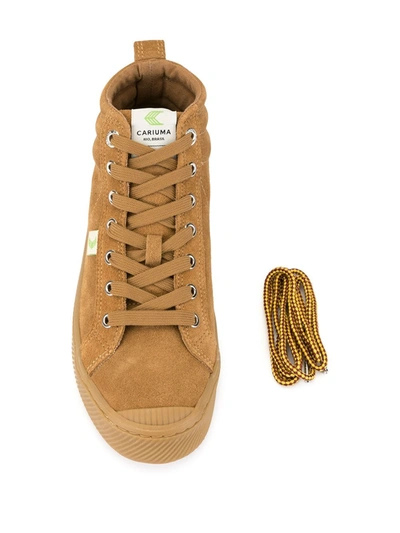 Cariuma Mens Camel/oth Mens Oca Suede High-top Trainers 9 In Brown