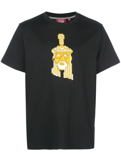 Shop Mostly Heard Rarely Seen 8-bit Jesus Printed T-shirt In Black