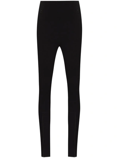 Shop Wardrobe.nyc X Browns 50 Zip Cuff Leggings In Black