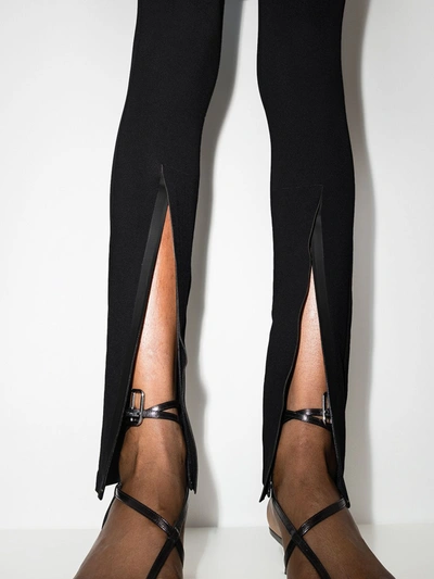Shop Wardrobe.nyc X Browns 50 Zip Cuff Leggings In Black