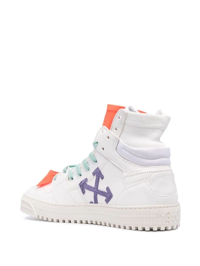 Off-white White & Purple Off Court 3.0 High-top Sneakers | ModeSens