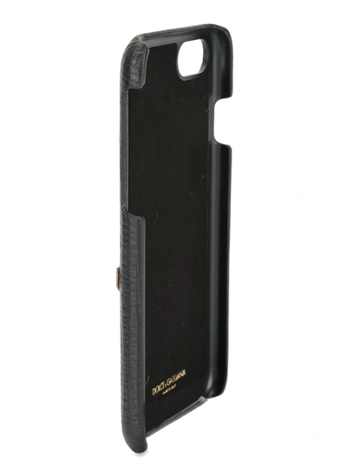 Shop Dolce & Gabbana Designer's Patch Iphone 7 Case In Black