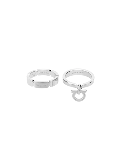Ferragamo Gancio Ring In Metallic