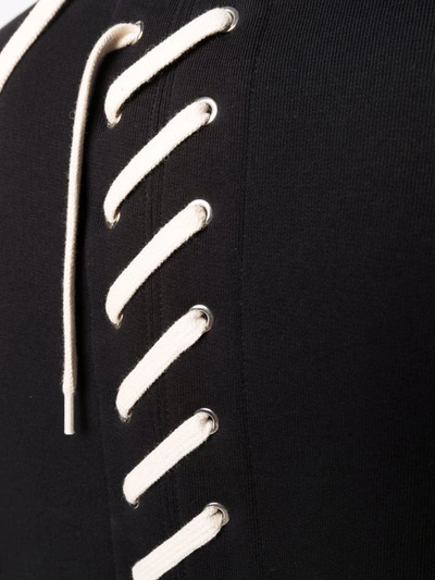 Shop Craig Green Lace-up Detail Sweatshirt In Schwarz