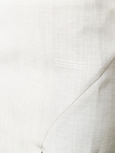 Shop Off-white Front-slit Mini Skirt In Grey