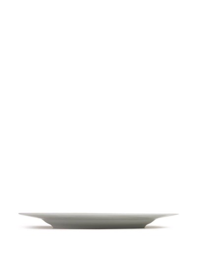 Versace Red Medusa Porcelain Dinner Plate In Schwarz