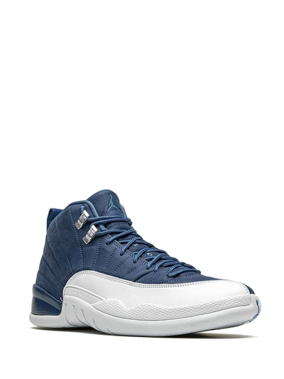 Shop Jordan Air  12 Retro "indigo" Sneakers In Blue