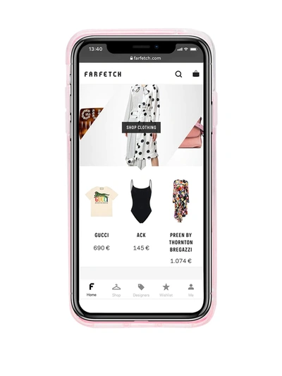 Kenzo Red Glitter Tiger Iphone Xs Max Case In Pink