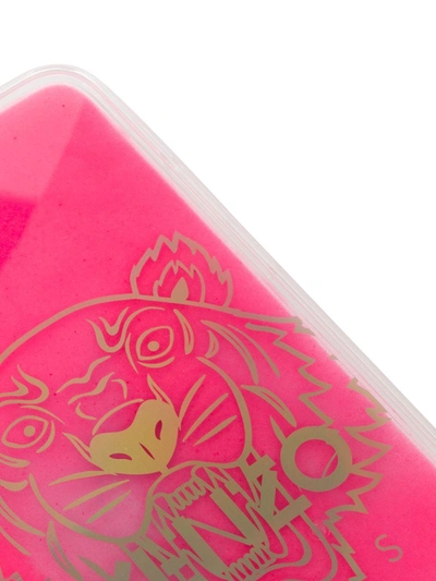 Kenzo Red Glitter Tiger Iphone Xs Max Case In Pink