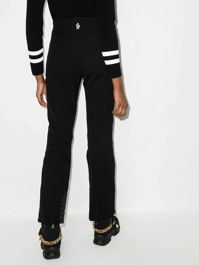 Shop Moncler Straight-leg Ski Trousers In Black