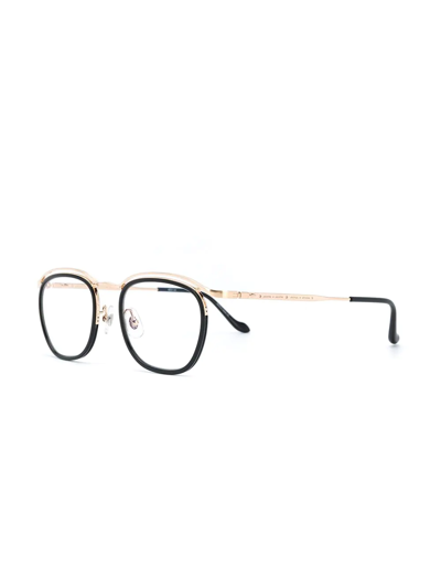 Shop Matsuda Round-frame Glasses In Black