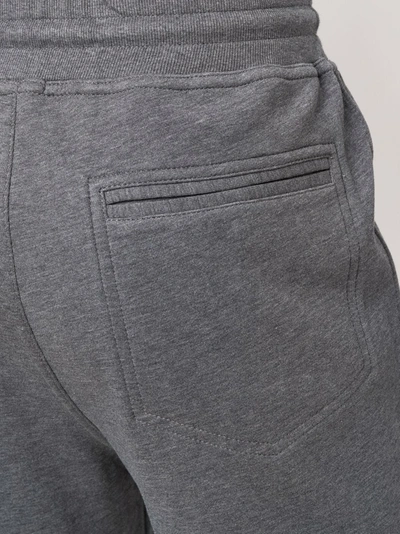 Shop Brunello Cucinelli Jersey Drawstring-waist Track Pants In Grey