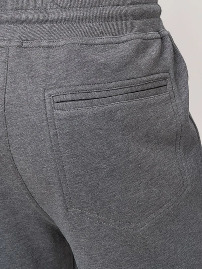Brunello Cucinelli Drawstring Waist Cropped Track Pants In Grey
