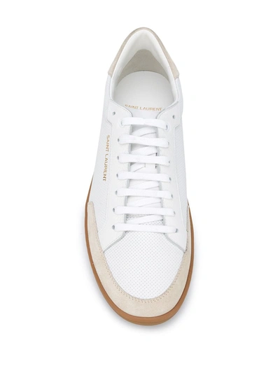 Shop Saint Laurent Venice Low-top Sneakers In White