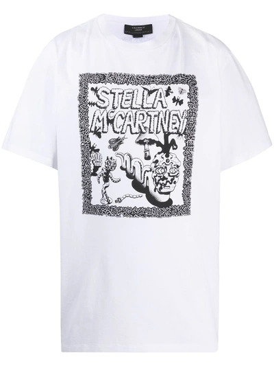 Shop Stella Mccartney Graphic Print T-shirt In White