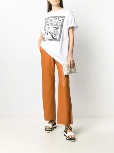 Shop Stella Mccartney Graphic Print T-shirt In White