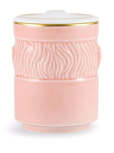 Ginori 1735 The Companion Lidded Candle In Rosa