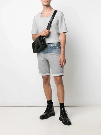 Romeo Hunte Light-wash Denim Shorts In Blue