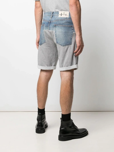 Romeo Hunte Light-wash Denim Shorts In Blue